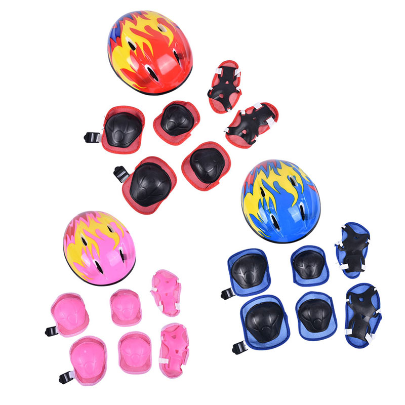Cycling Gear And Equipment - Kinder-Sportfahrradhelm, Balance-Bike-Helm, Schutzausrüstung, 7-teiliges Set