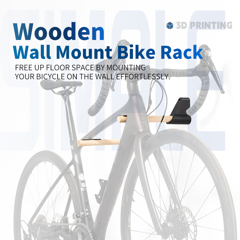 Cycling Gear Wall Organizer - Fahrrad-Aufhänger zur Wandmontage, Fahrrad-Aufbewahrungshalter aus Massivholz,