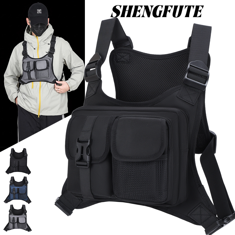 Cycling Gear Tote - Taktische Brusttasche für Herren mit Mehrfach-Taschen,