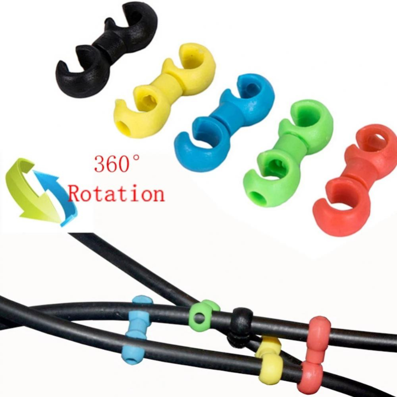 Cycling Gear Guide - Fahrrad Bremskabel Clips Drehbare MTB Bike