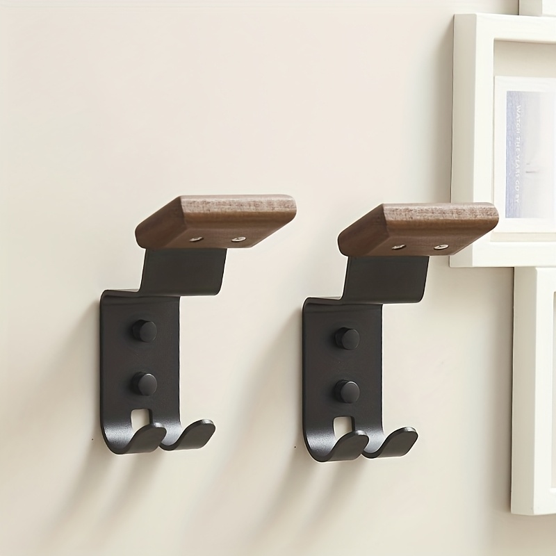 Cycling Gear Wall Organizer - Motorradhelm-Halterung aus Massivholz mit Robustem Stahldesign,