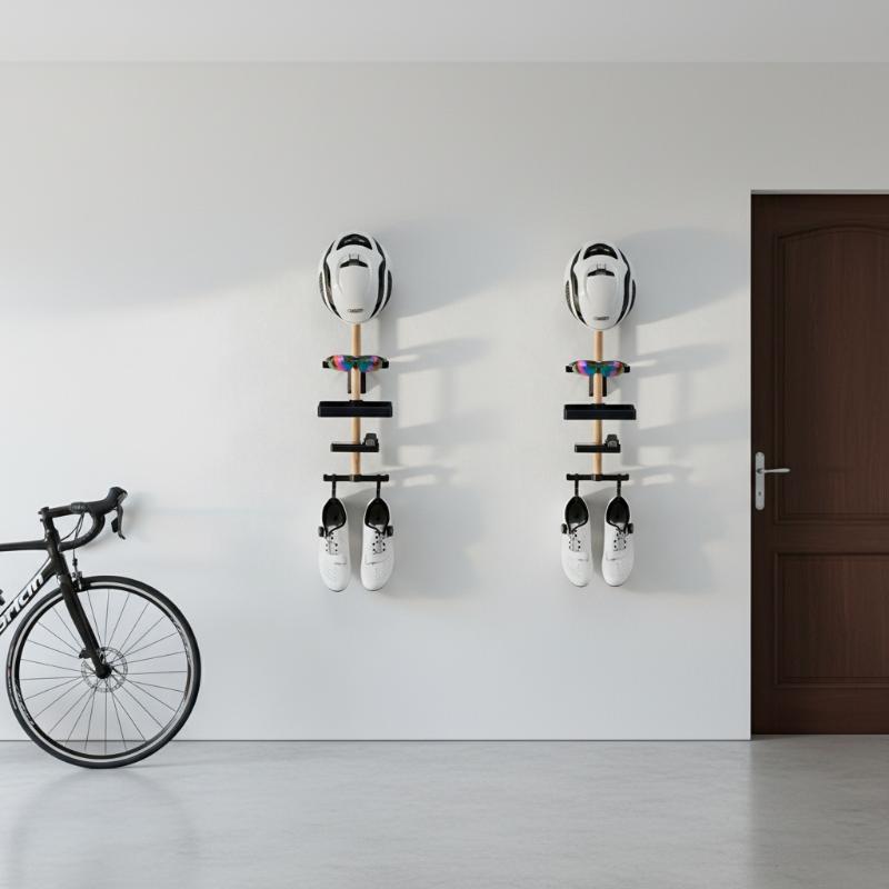 Cycling Gear Wall Organizer - Fahrrad-Desktop-Organizer Displayhalterung 1 Set Brillen- und