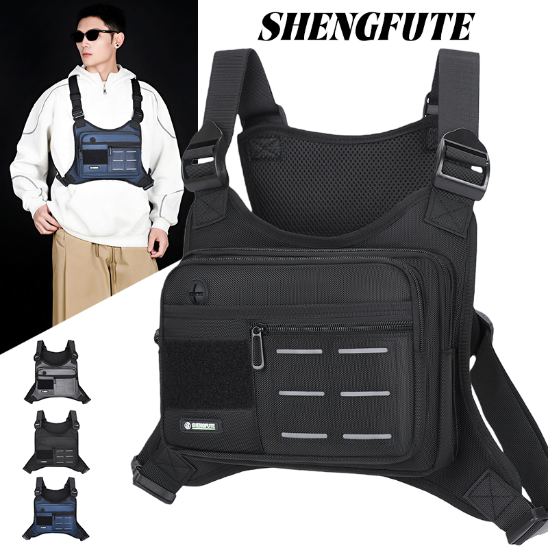 Cycling Gear Tote - Taktische Brusttasche für Herren, Wasserdichte Crossbody-Tragetasche,
