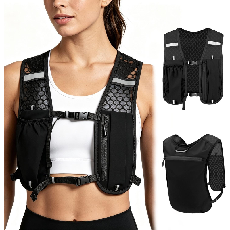 Cycling Gear Backpack - WOOJACK Hydrations-Laufweste Leichter Wasser-Rucksack für Männer