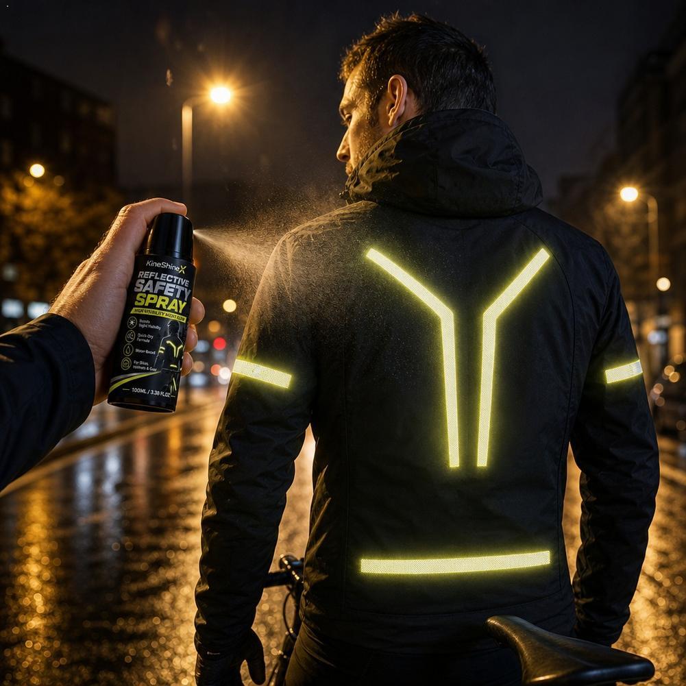 Cycling Gear Backpack - Reflektierender Sicherheitsspray für die Nacht, Hochsichtbare