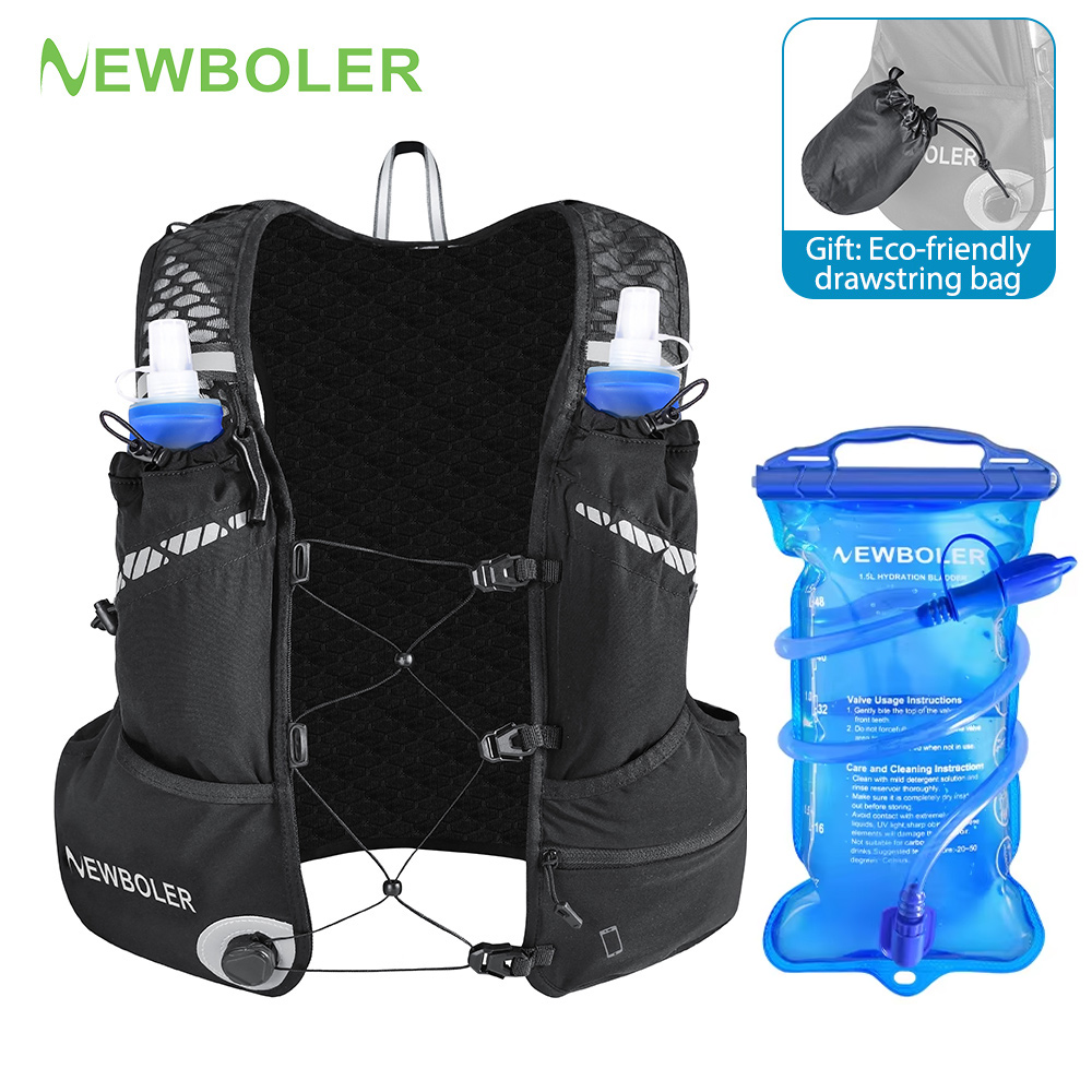 Cycling Gear Backpack - 8L Atmungsaktive Hydrationsweste für Trailrunning, Marathon,