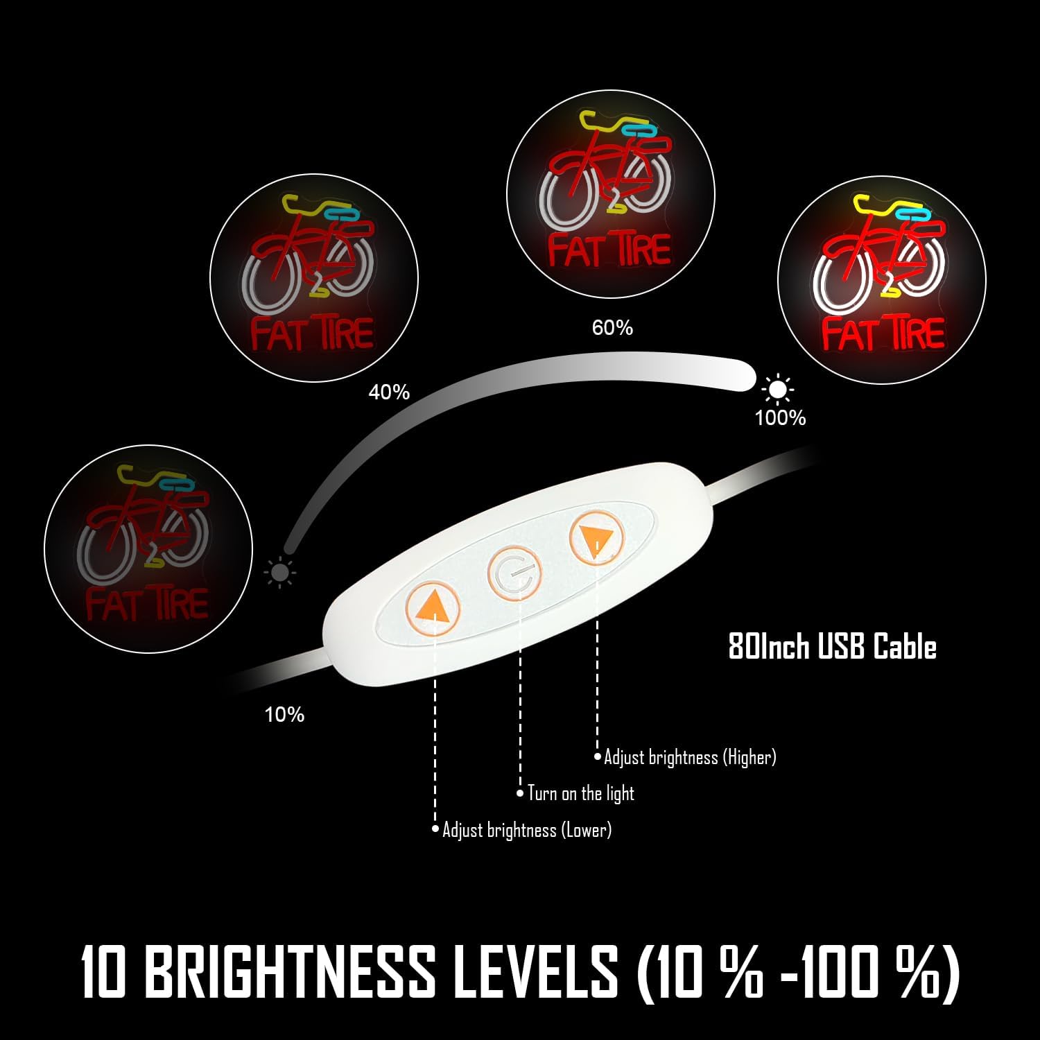 Fat Tire Bike LED-Neonschild U – Cycling Gear Indoor Bewertung und Preis