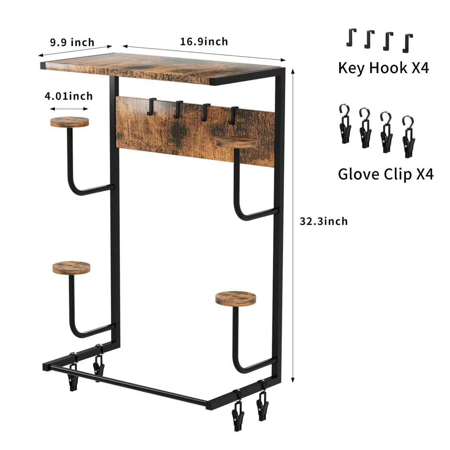 Motorradhelmhalter, Wandregal  – Cycling Gear Wall Organizer Bewertung und Preis
